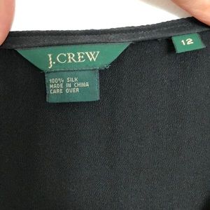 Jcrew black silk dress size 12